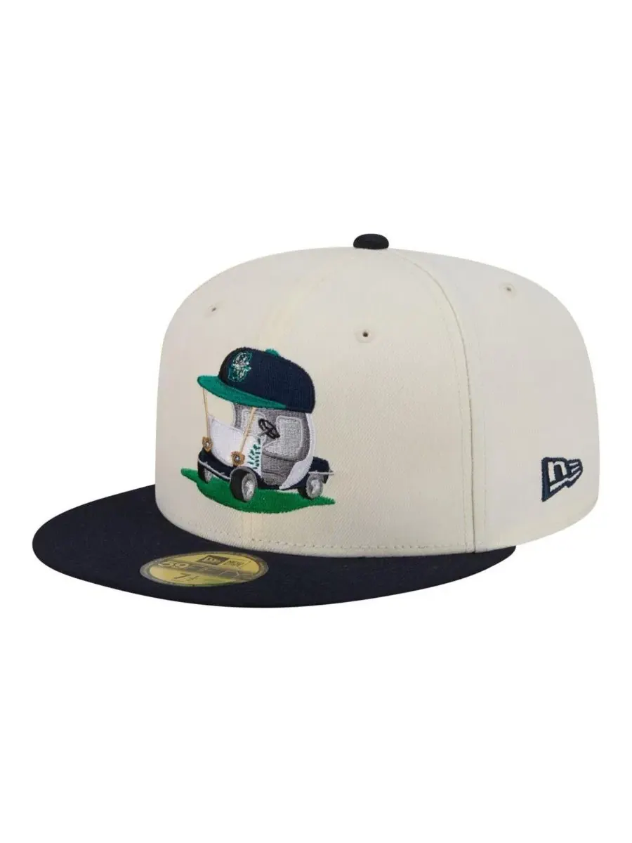 Кепка с высокой тульей Bullpen Cart 59FIFTY New Era — изображение 3 из 5, кремовый темно-синий