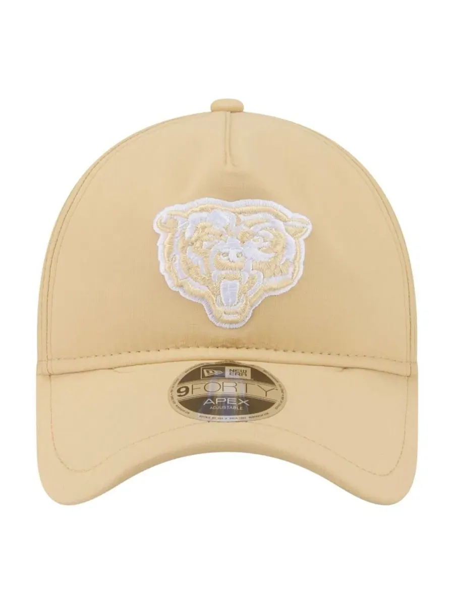 Бейсболка New Era Apex 9FORTY с вышитым логотипом Chicago Bears — изображение 2 из 5, бежевый