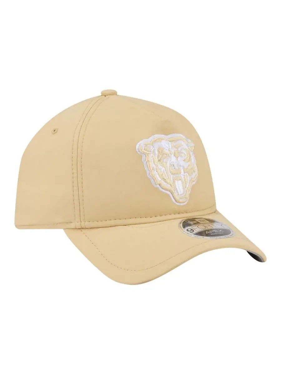 Бейсболка New Era Apex 9FORTY с вышитым логотипом Chicago Bears — изображение 3 из 5, бежевый
