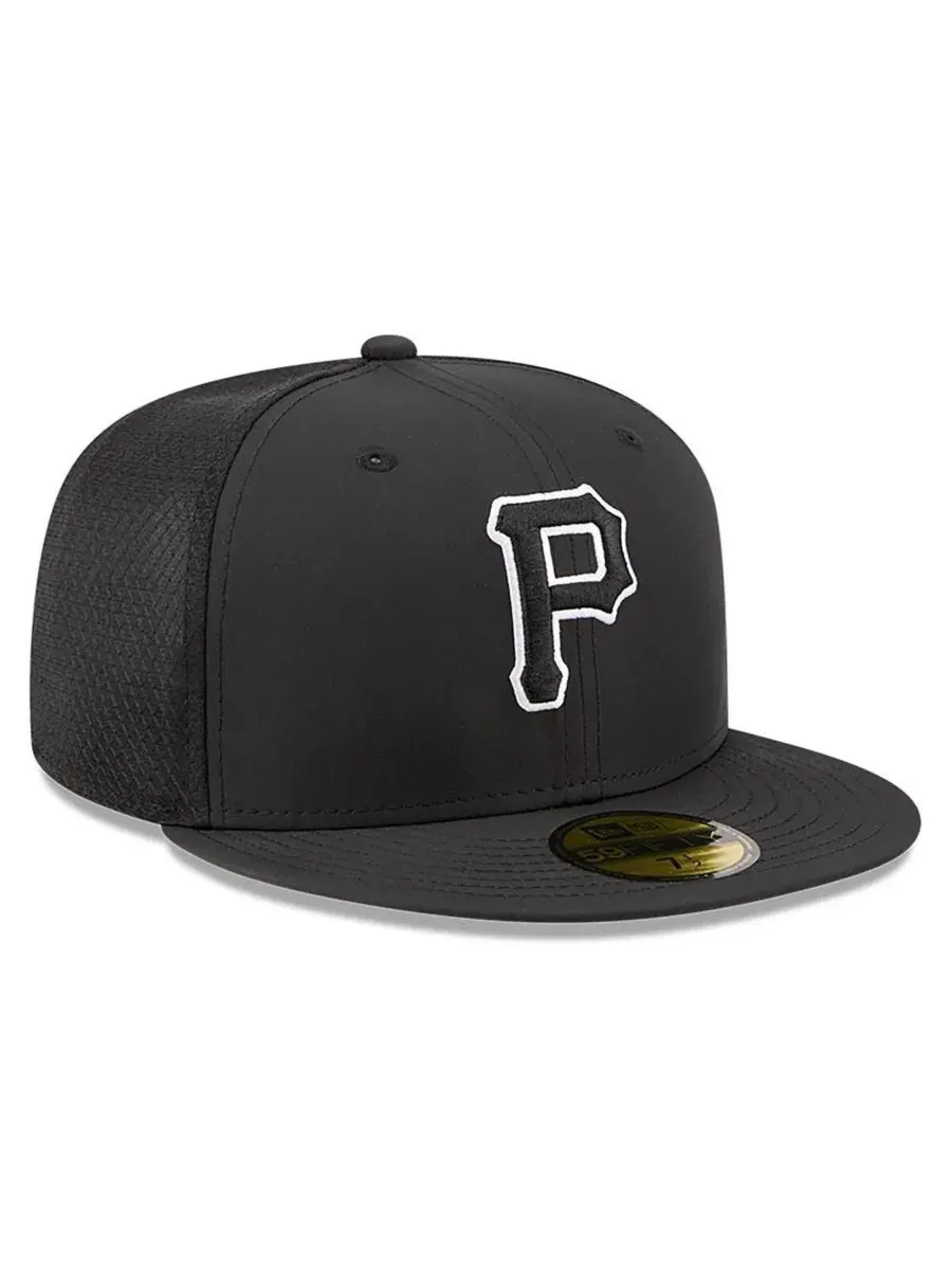 Бейсболка New Era с высокой тульей, приплюснутым козырьком, с вышивкой, Pittsburgh Pirates — изображение 3 из 5, черный