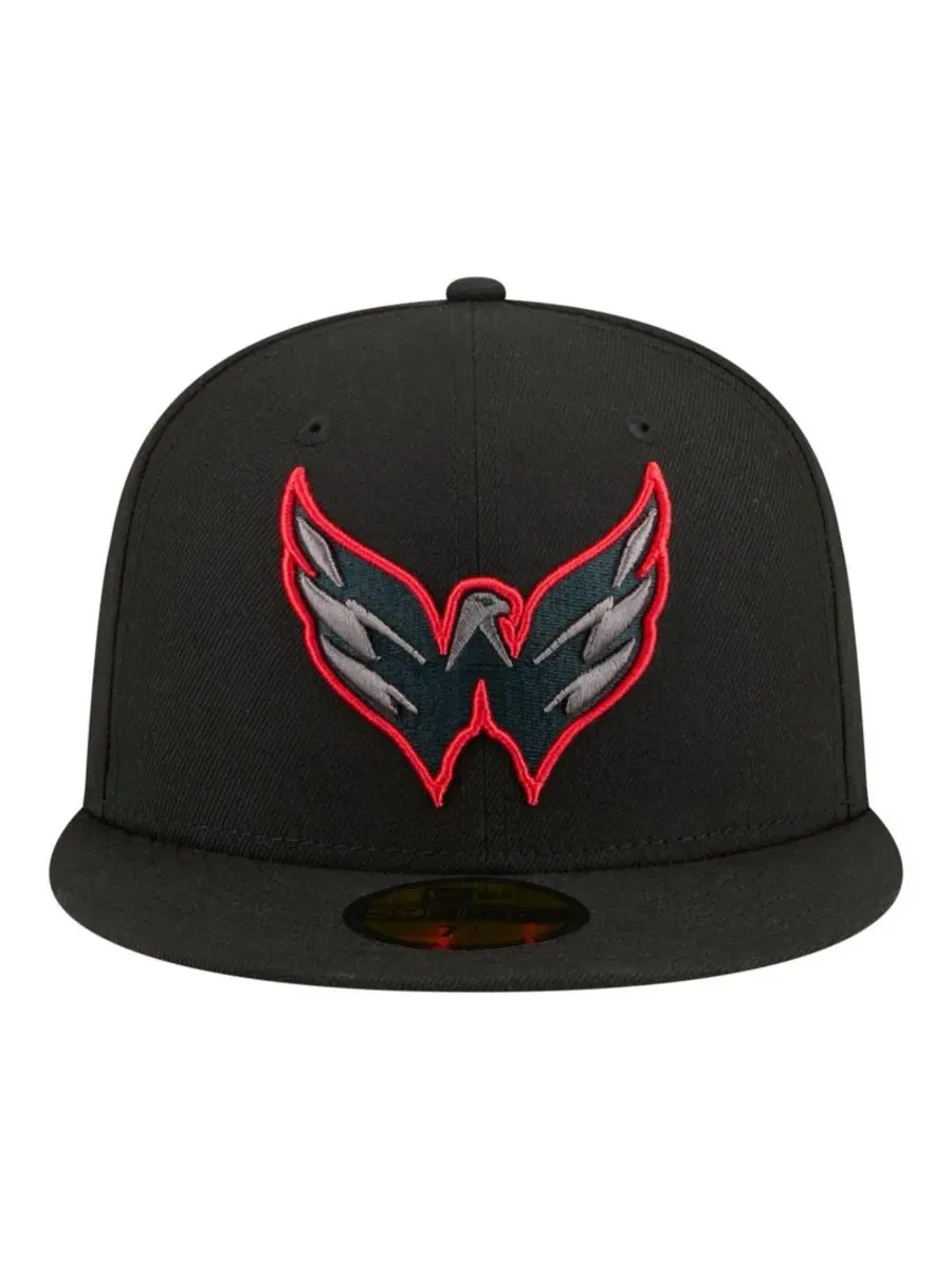 Кепка New Era с вышивкой, модель Color Pop 59FIFTY — изображение 2 из 5, черный