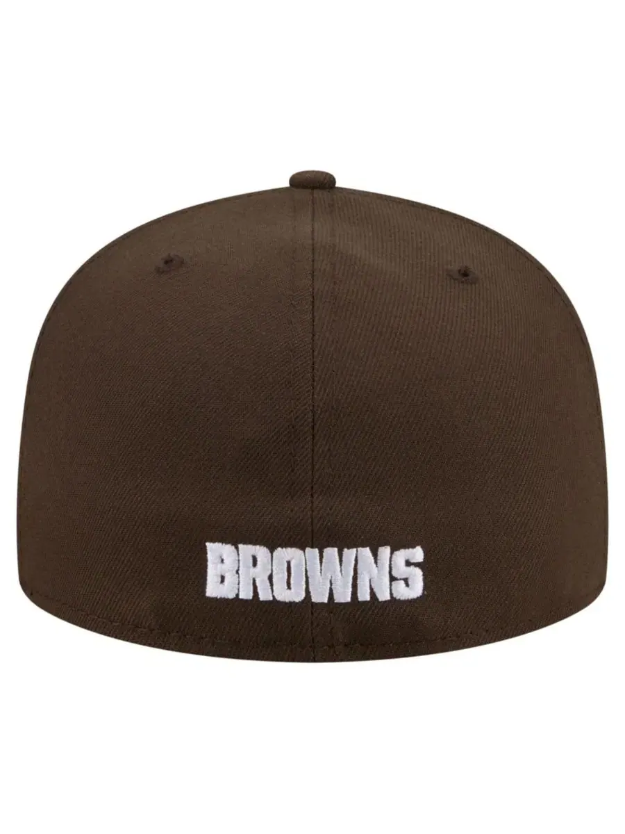 Кепка с высокой тульей Cleveland Browns 59FIFTY New Era — изображение 3 из 5, коричневый