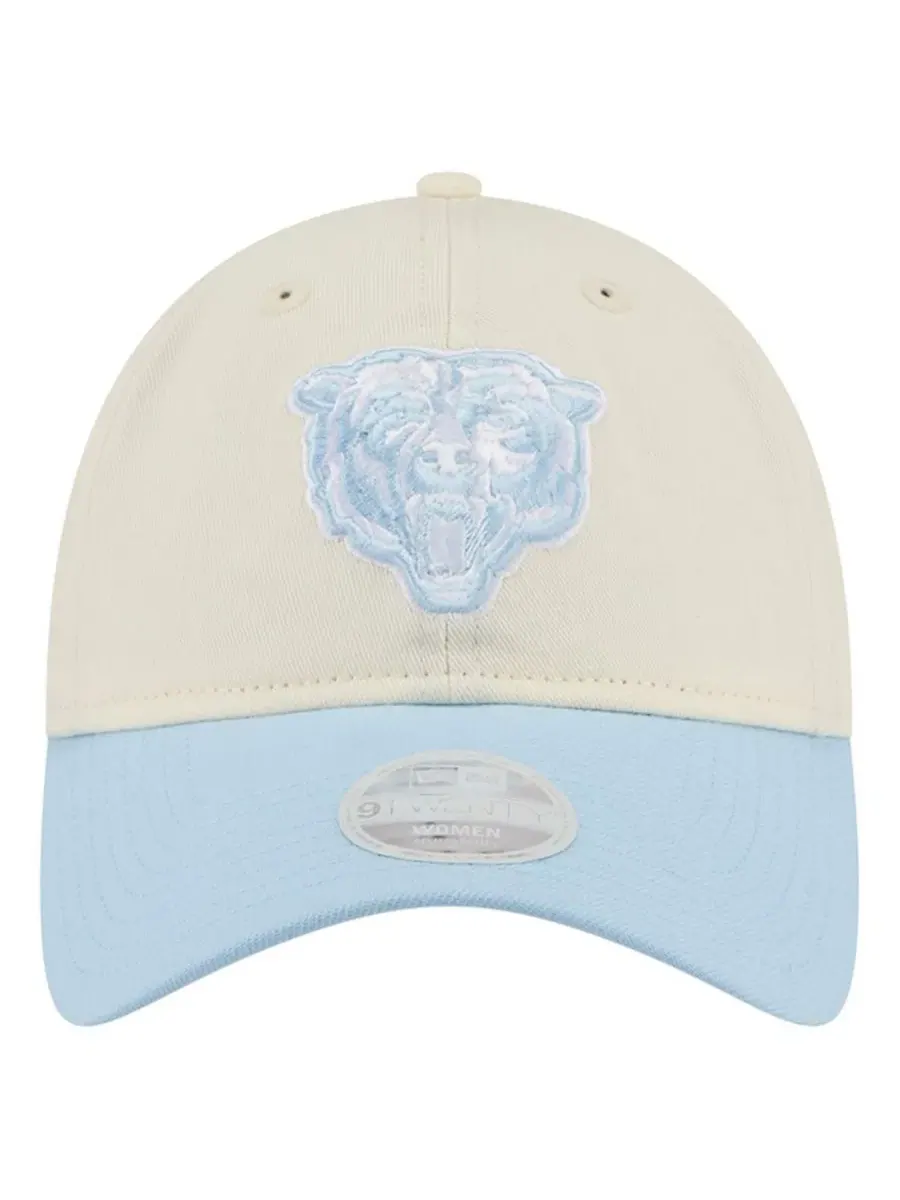 Бейсболка с вышивкой Chicago Bears New Era — изображение 2 из 5, кремовый синий