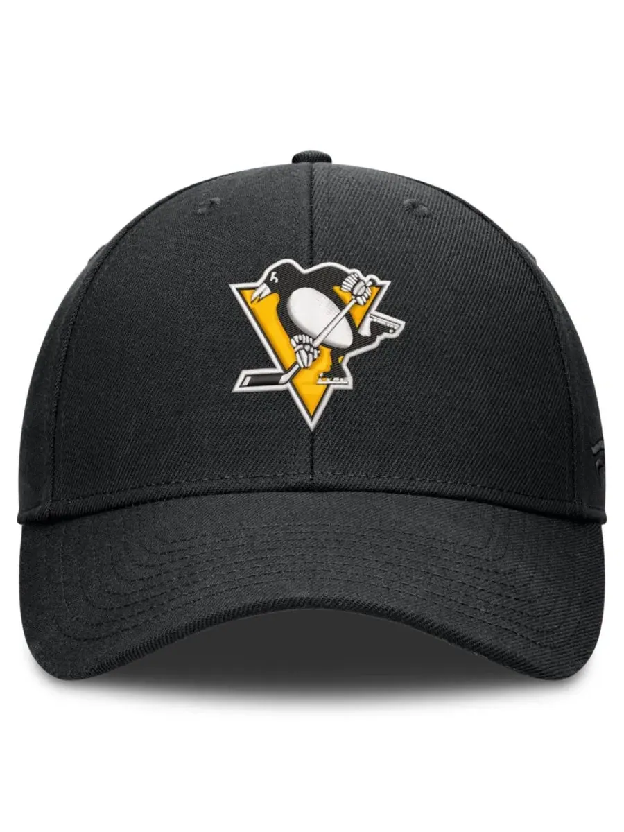 Бейсболка с вышитым логотипом Pittsburgh Penguins Fanatics — изображение 2 из 4, черный