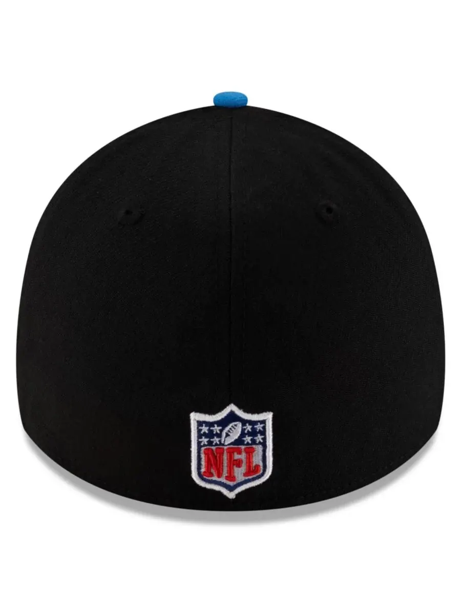 New Era Мужская кепка Detroit Lions 39THIRTY Flex, черно-синяя, с символикой драфта НФЛ 2025 года — изображение 3 из 5