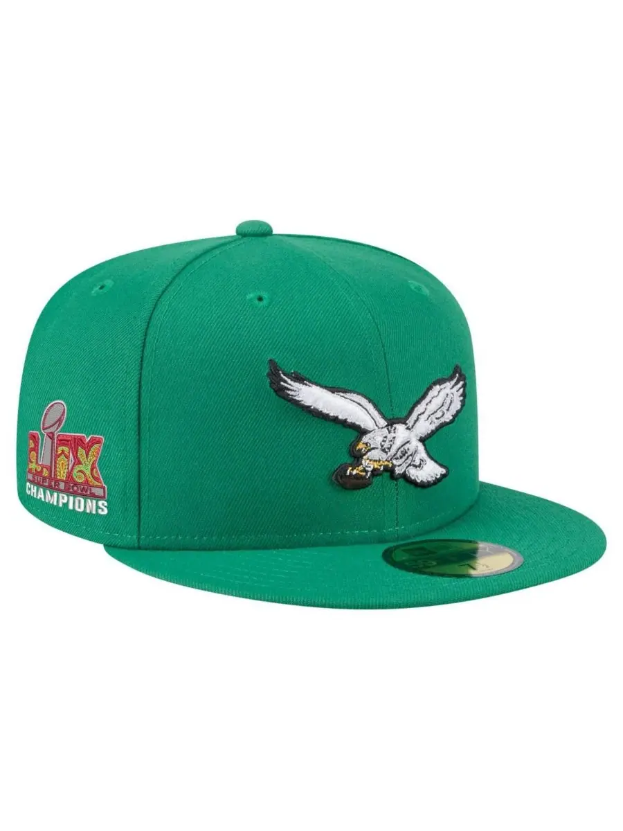 New Era Мужская бейсболка 59FIFTY ярко-зеленого цвета с исторической нашивкой чемпионов Суперкубка