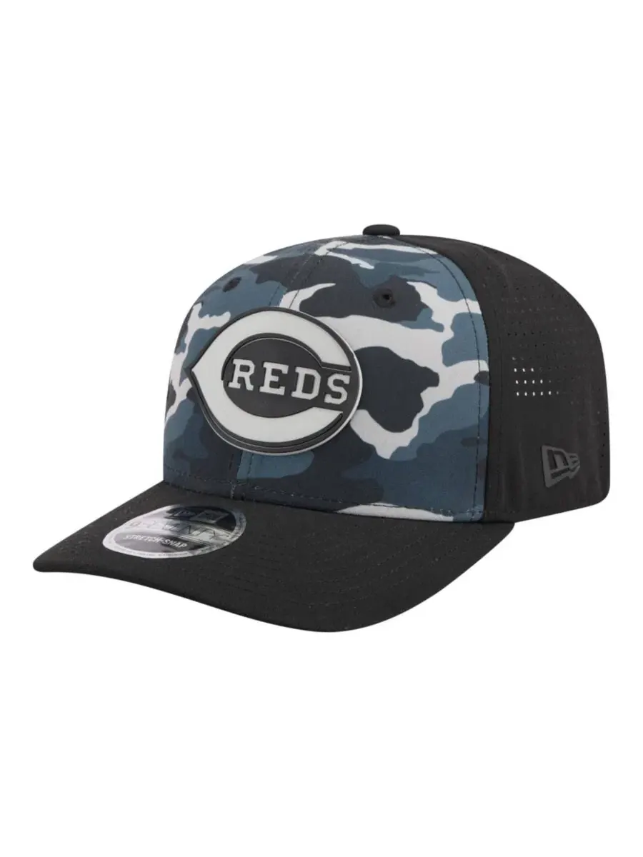Бейсболка с тональным камуфляжным принтом, Cincinnati Reds New Era