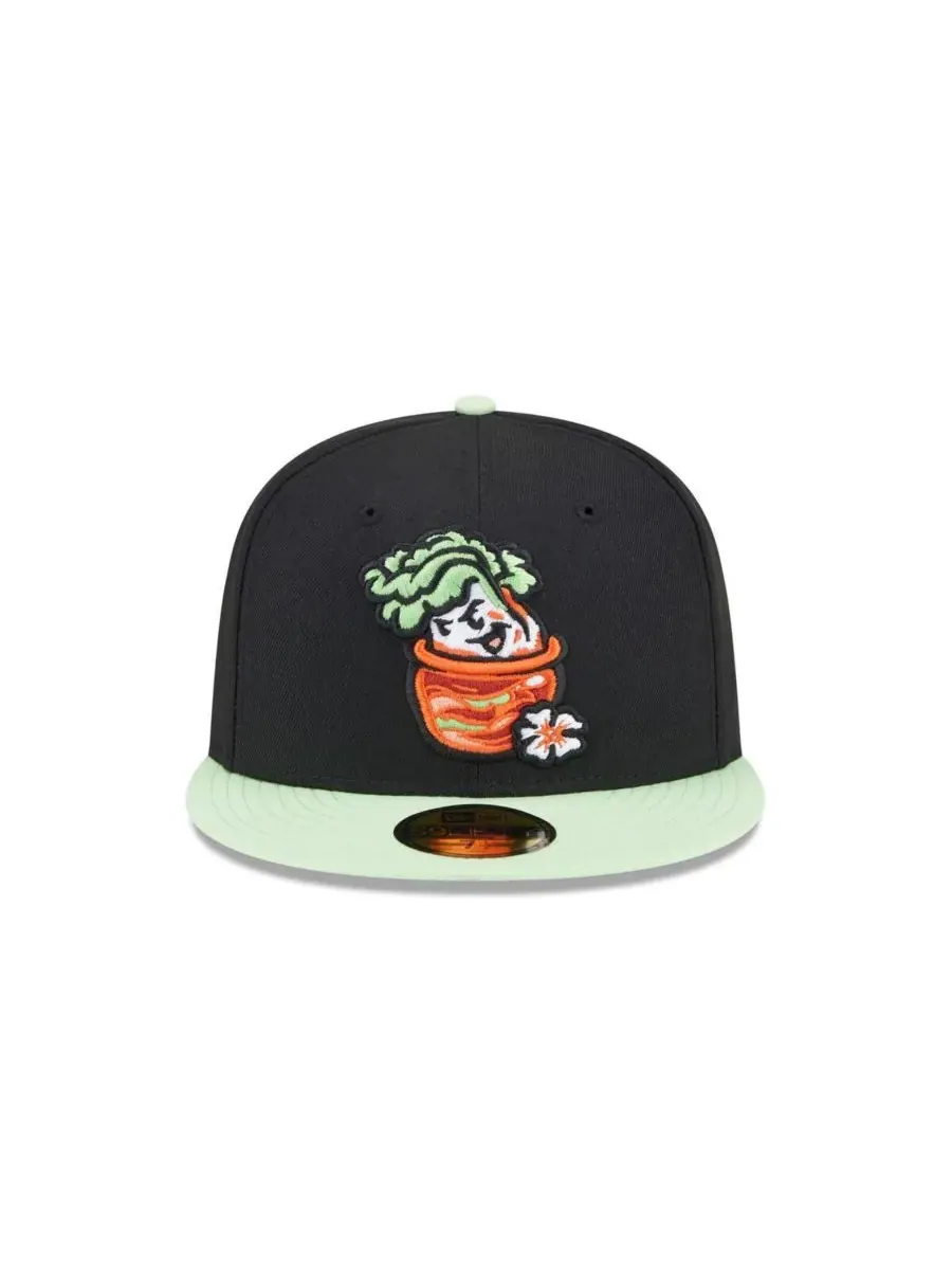 New Era Мужская черная кепка Montgomery Biscuits Theme Nights 59FIFTY — изображение 2 из 4, черный