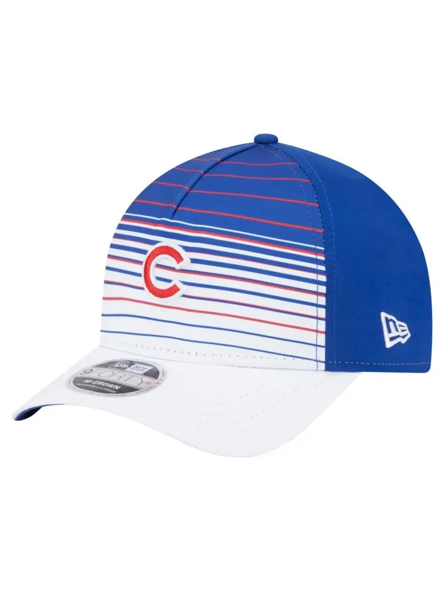 Мужская бейсболка Royal Chicago Cubs Gradient 9FORTY с регулируемой высотой тульи M-Crown New Era