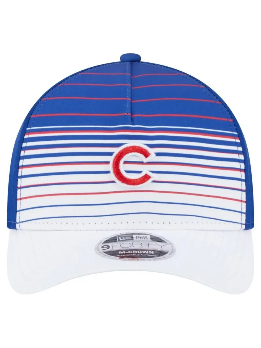 Мужская бейсболка Royal Chicago Cubs Gradient 9FORTY с регулируемой высотой тульи M-Crown New Era — изображение 2 из 5