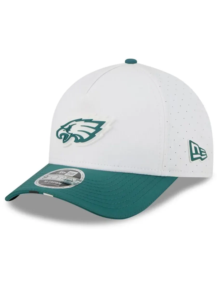 New Era Мужская кепка Philadelphia Eagles 2025 NFL Training Camp A-Frame 9FORTY с регулируемой