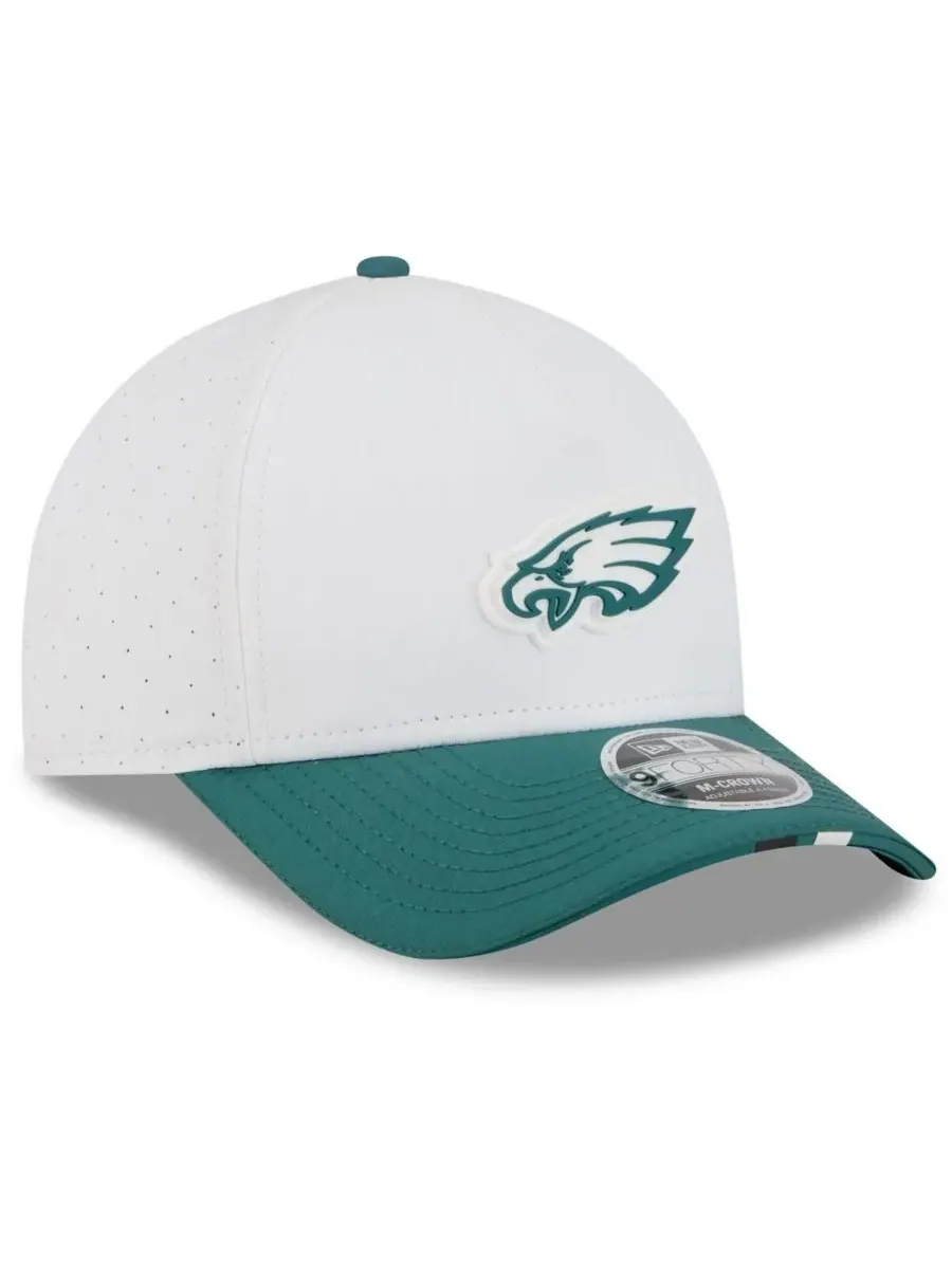 New Era Мужская кепка Philadelphia Eagles 2025 NFL Training Camp A-Frame 9FORTY с регулируемой — изображение 3 из 4