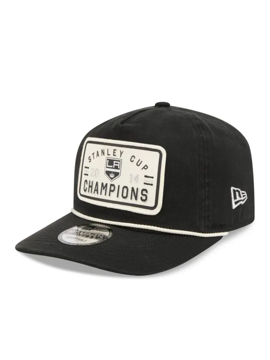 Кепка New Era Los Angeles Kings Throwback Stanley Cup Champions Side Patch 19TWENTY — изображение 3 из 5, черный