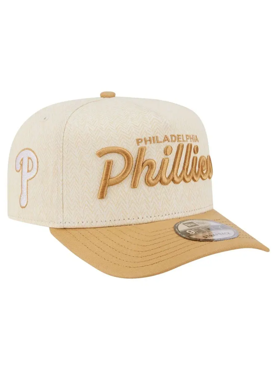 Кепка-снэпбек с вышивкой Philadelphia Phillies Herringbone 9FIFTY A-Frame New Era