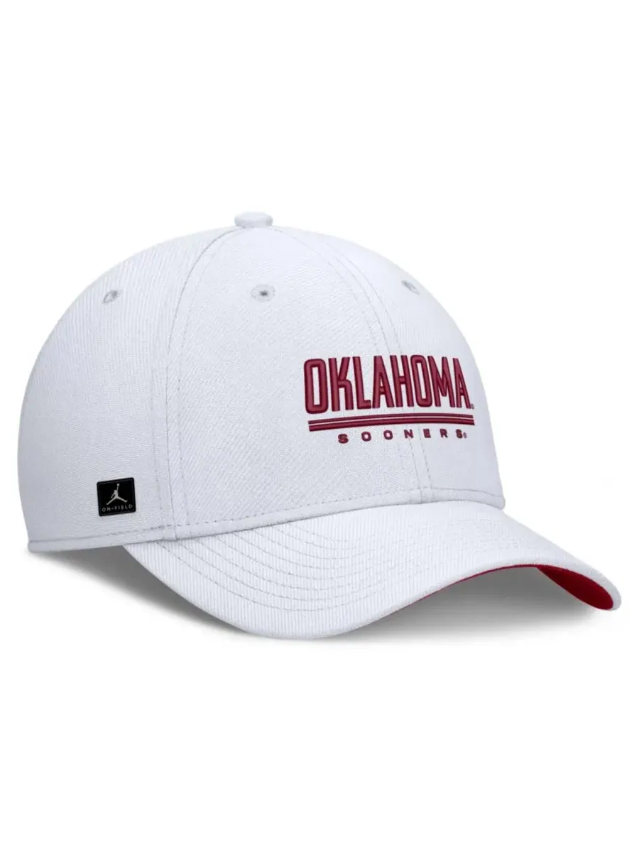 Кепка с высокой посадкой, с вышитым логотипом Oklahoma Sooners Jordan — изображение 2 из 5, белый