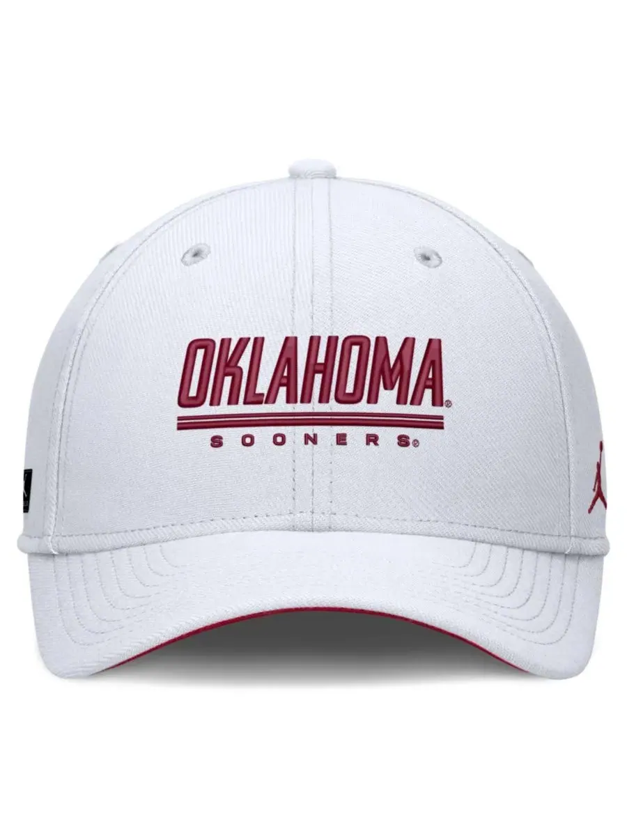 Кепка с высокой посадкой, с вышитым логотипом Oklahoma Sooners Jordan — изображение 5 из 5, белый