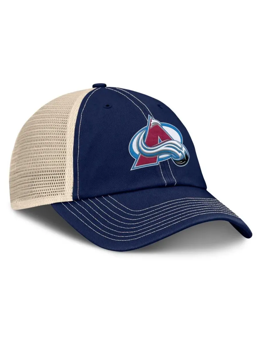 Кепка-тракер с вышивкой Colorado Avalanche Fanatics — изображение 3 из 4, темно-синий натуральный