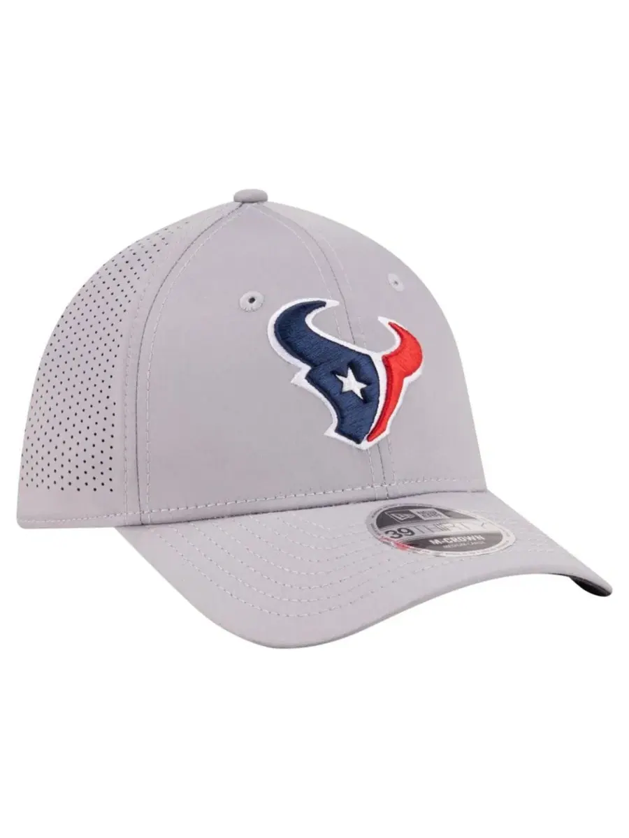 Кепка-бейсболка с вышивкой Houston Texans, M-Crown New Era — изображение 4 из 5, серый