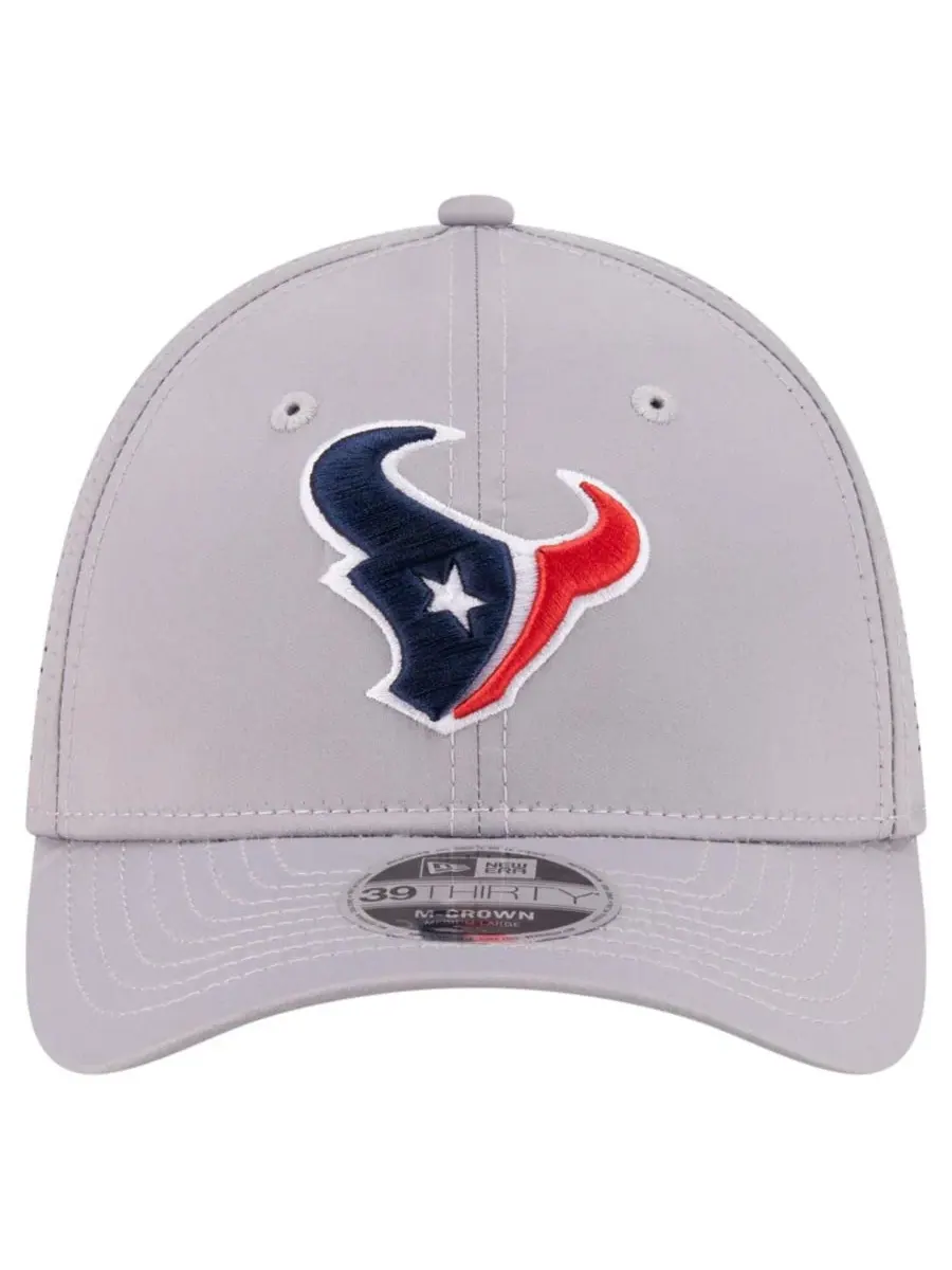 Кепка-бейсболка с вышивкой Houston Texans, M-Crown New Era — изображение 5 из 5, серый