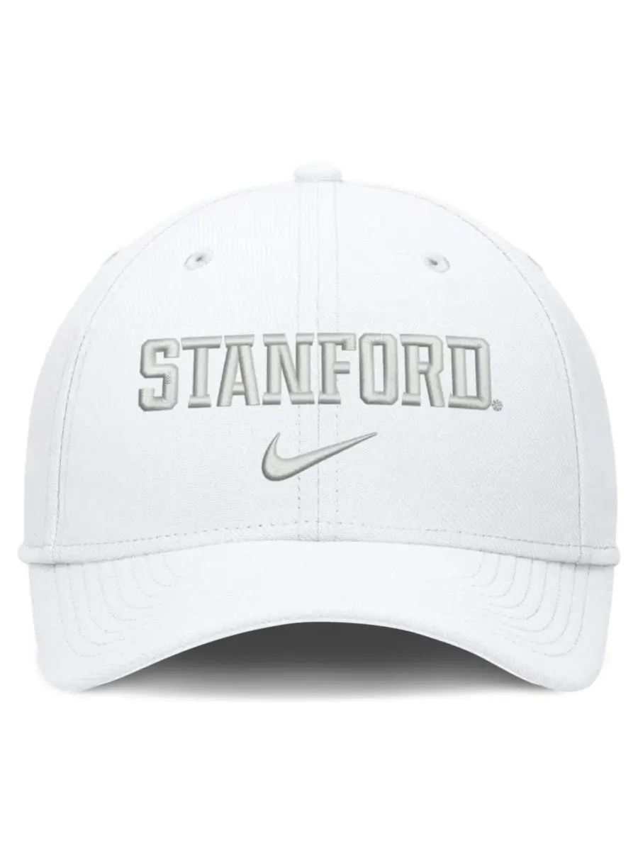 Кепка Nike Stanford Cardinal Rise On-Field SwooshFlex Dri-FIT Flex Hat — изображение 2 из 3, белый