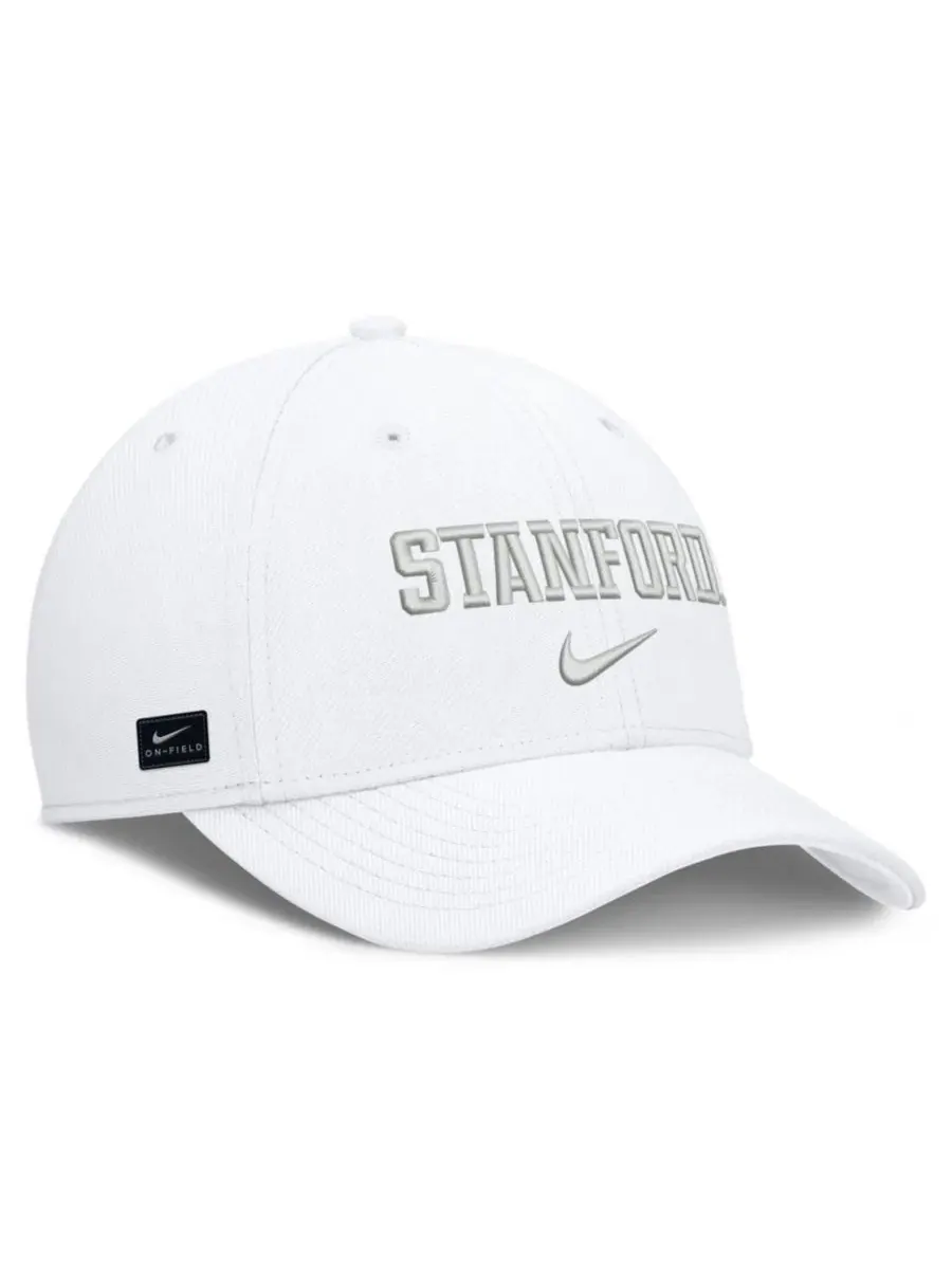 Кепка Nike Stanford Cardinal Rise On-Field SwooshFlex Dri-FIT Flex Hat — изображение 3 из 3, белый