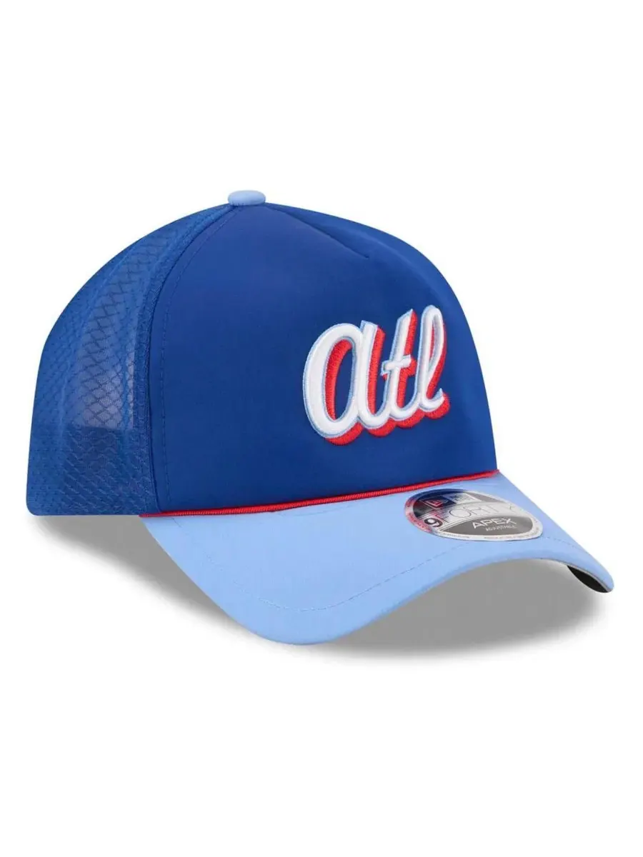 Кепка New Era с вышитым логотипом Atlanta Braves — изображение 3 из 5, синий