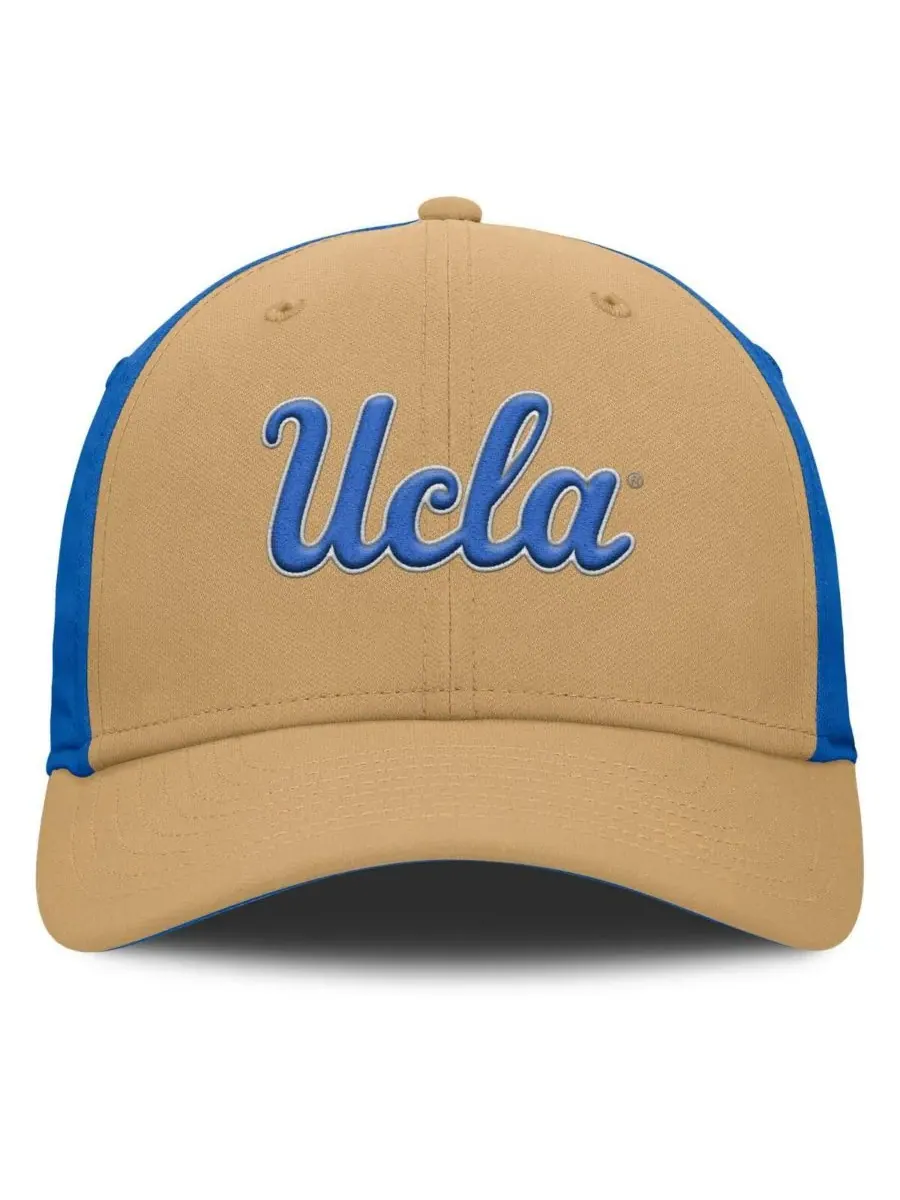 Jordan Мужская золотисто-синяя кепка UCLA Bruins 2025 Sideline Rise Local Performance Flex Hat — изображение 2 из 4