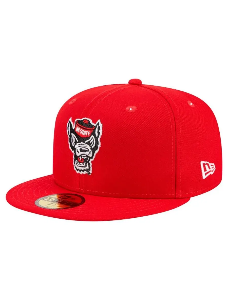 New Era Мужская красная кепка NC State Wolfpack 59FIFTY