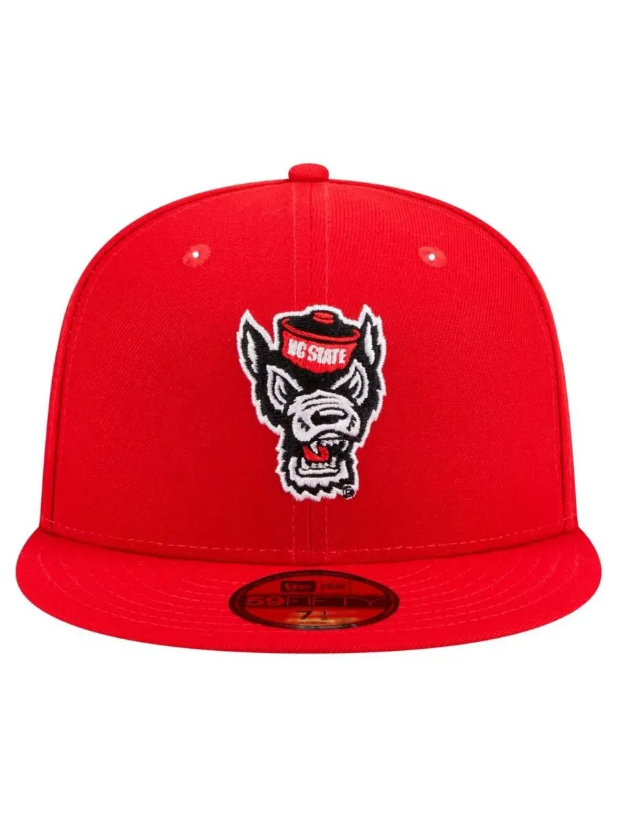 New Era Мужская красная кепка NC State Wolfpack 59FIFTY — изображение 3 из 5, красный
