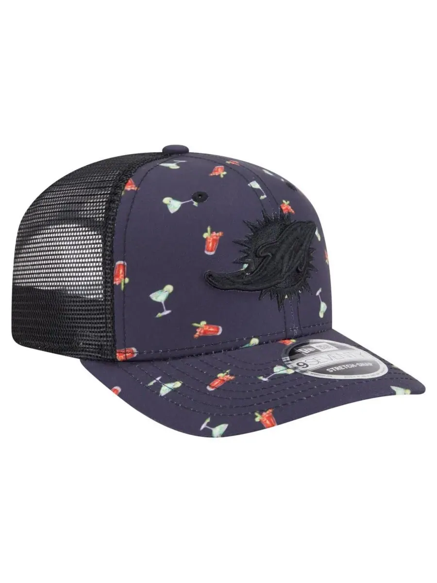 New Era Мужская кепка 9SEVENTY Stretch Snap Hat, темно-синяя/черная, с рисунком "Приключенческие — изображение 2 из 4