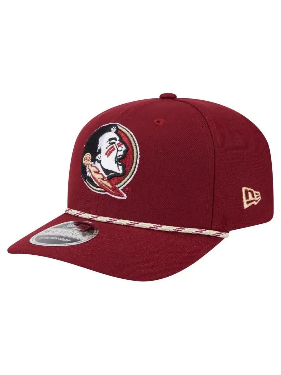New Era Мужская кепка Garnet Florida State Seminoles Game Day Multi-Rope 9SEVENTY Stretch-Snap Hat
