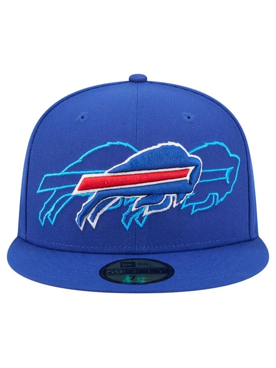 Мужская бейсболка Royal Buffalo Bills Tri-Hit 59FIFTY Fitted Hat New Era — изображение 2 из 4, королевский