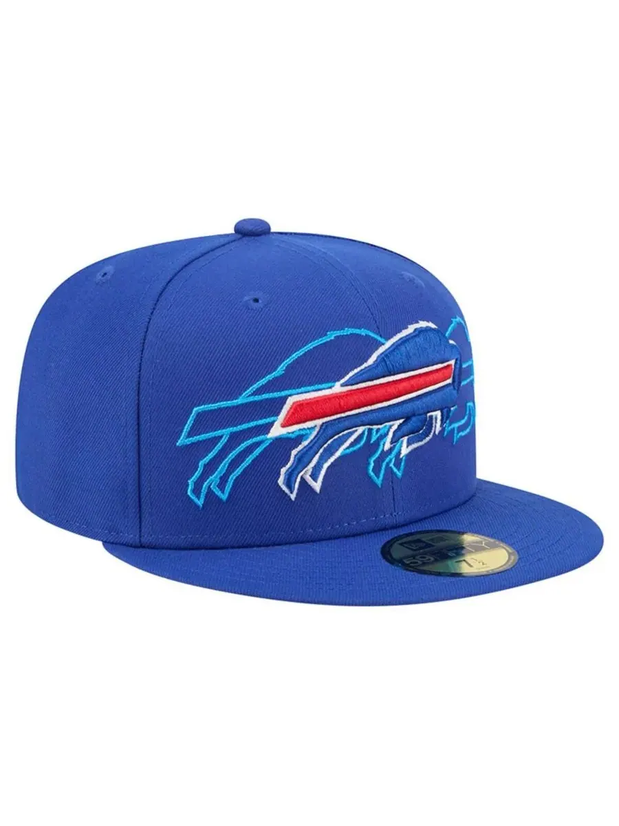 Мужская бейсболка Royal Buffalo Bills Tri-Hit 59FIFTY Fitted Hat New Era — изображение 3 из 4, королевский