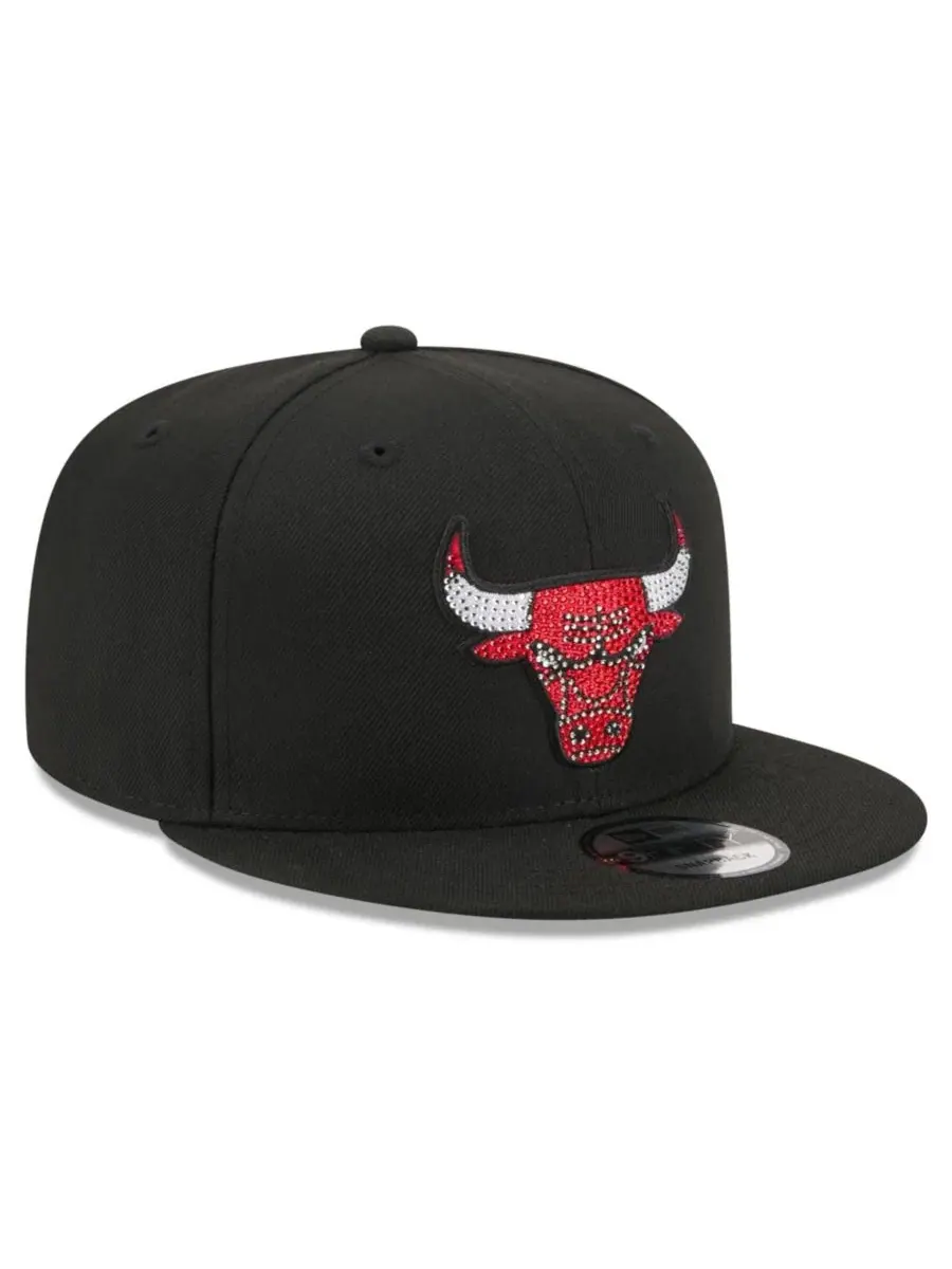 Кепка-снэпбек с кристаллами Chicago Bulls 2026 NBA Draft 9FIFTY New Era — изображение 4 из 5, черный