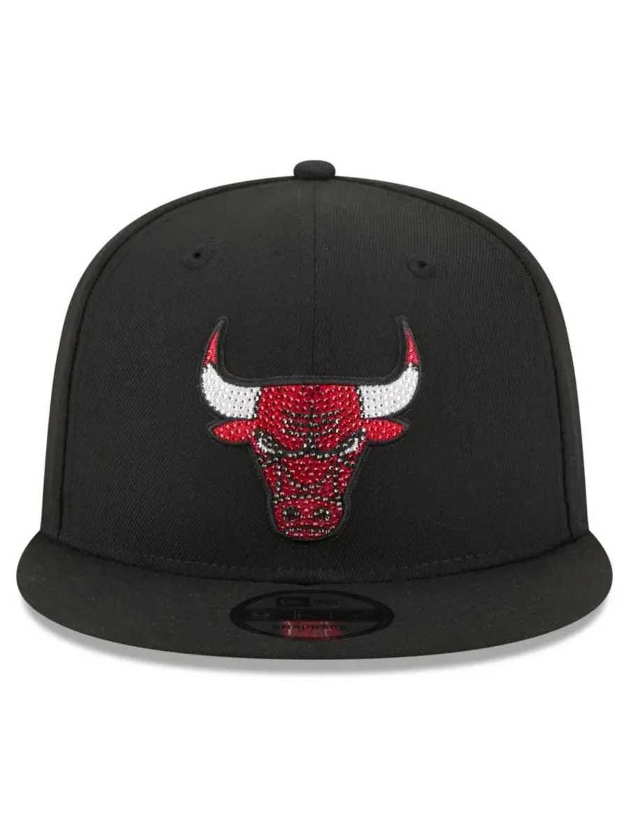 Кепка-снэпбек с кристаллами Chicago Bulls 2026 NBA Draft 9FIFTY New Era — изображение 5 из 5, черный