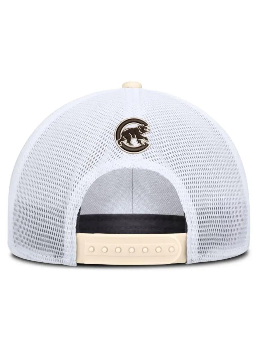 Кепка Nike Rise Dri-FIT Trucker Chicago Cubs — изображение 4 из 4, натуральный белый