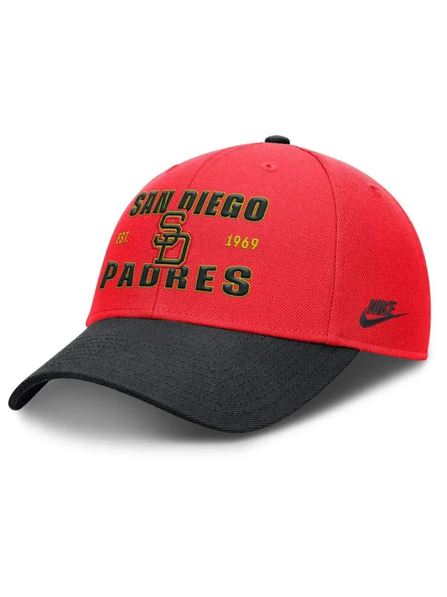 Кепка Nike Rise с вышитым логотипом San Diego Padres