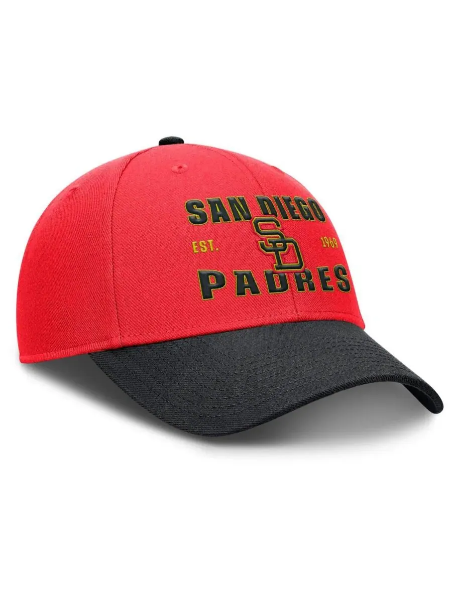 Кепка Nike Rise с вышитым логотипом San Diego Padres — изображение 3 из 4, черный