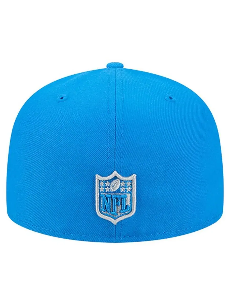 New Era Мужская синяя кепка Detroit Lions Group Chat 59FIFTY Fitted Hat — изображение 3 из 5, синий