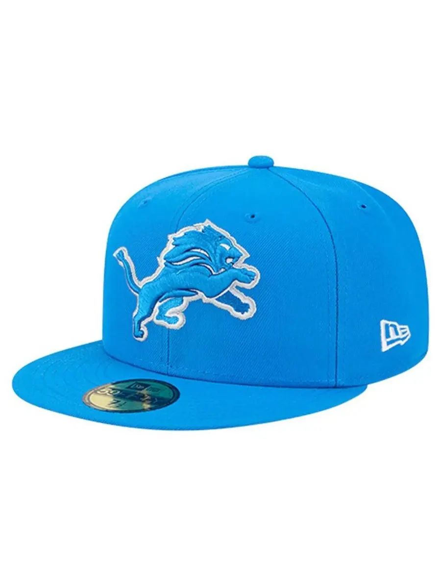 New Era Мужская синяя кепка Detroit Lions Group Chat 59FIFTY Fitted Hat — изображение 4 из 5, синий