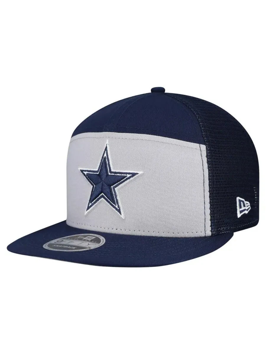 New Era Мужская серо-синяя бейсболка Dallas Cowboys Outdoor Split Panel 9FIFTY Snapback