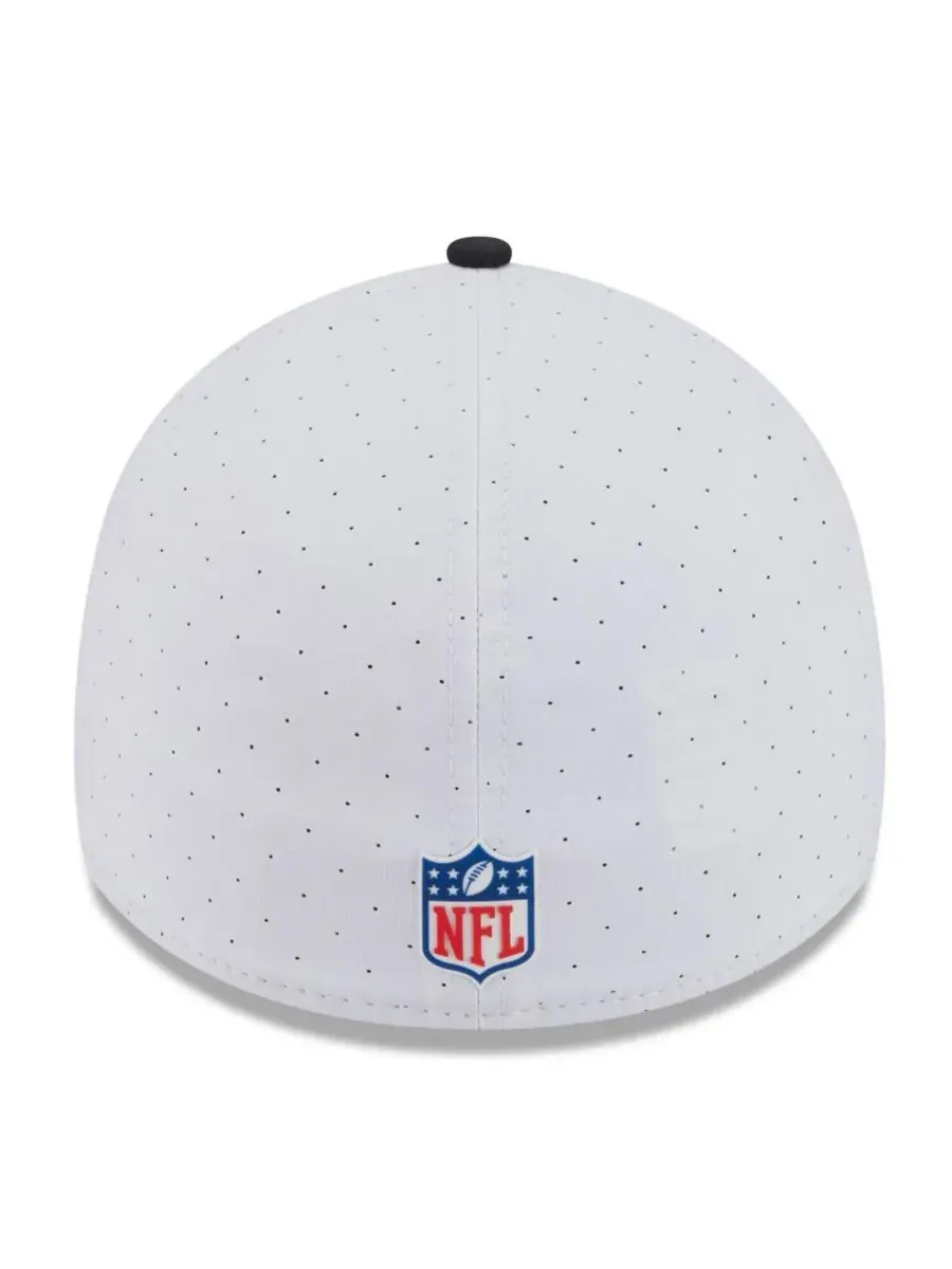 New Era Мужская бело-черная кепка Atlanta Falcons 2025 NFL Training Camp 39THIRTY Flex Hat — изображение 4 из 4, белый черный