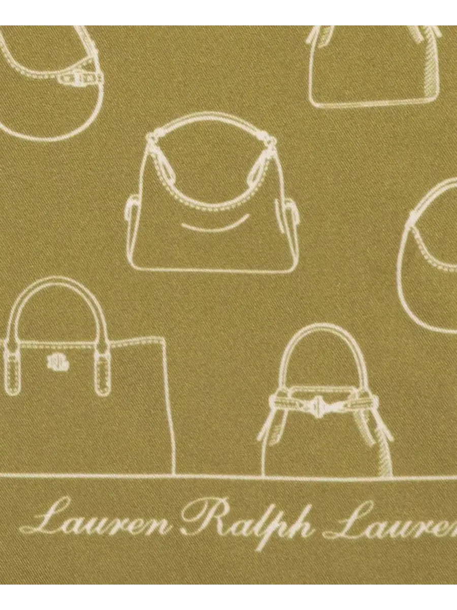 Платок квадратный с принтом Handbag Conversational Square Scarf Lauren Ralph Lauren, Laufren Camel — изображение 4 из 4