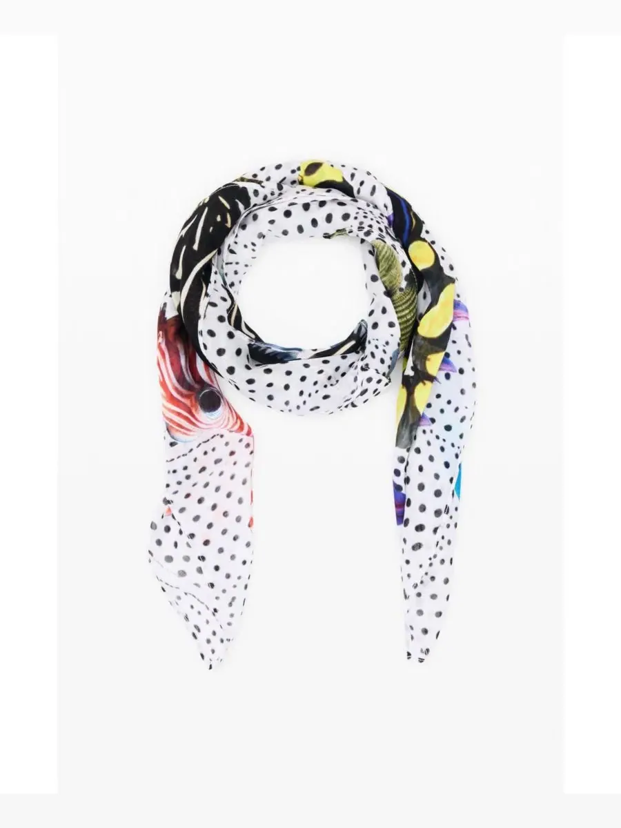 Платок квадратный с принтом рыбы Mr. Christian Lacroix Desigual