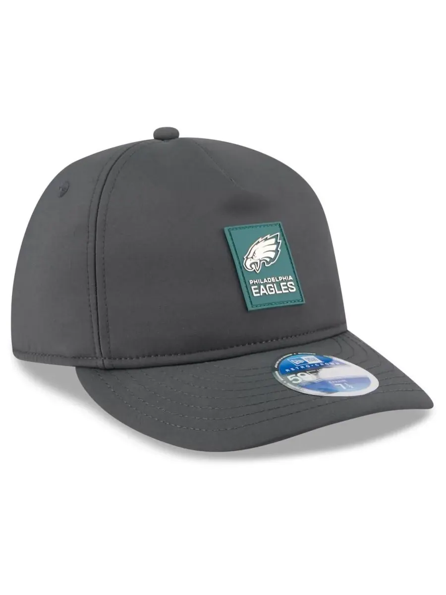 New Era Мужская кепка Philadelphia Eagles 2025 Sideline Cold Weather Retro Crown 59FIFTY Fitted Hat — изображение 3 из 5