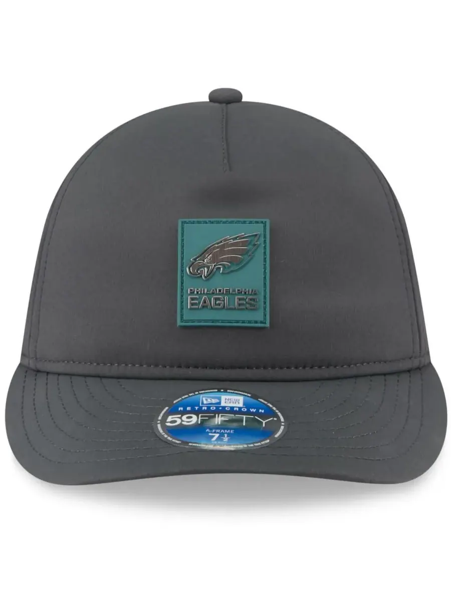 New Era Мужская кепка Philadelphia Eagles 2025 Sideline Cold Weather Retro Crown 59FIFTY Fitted Hat — изображение 5 из 5