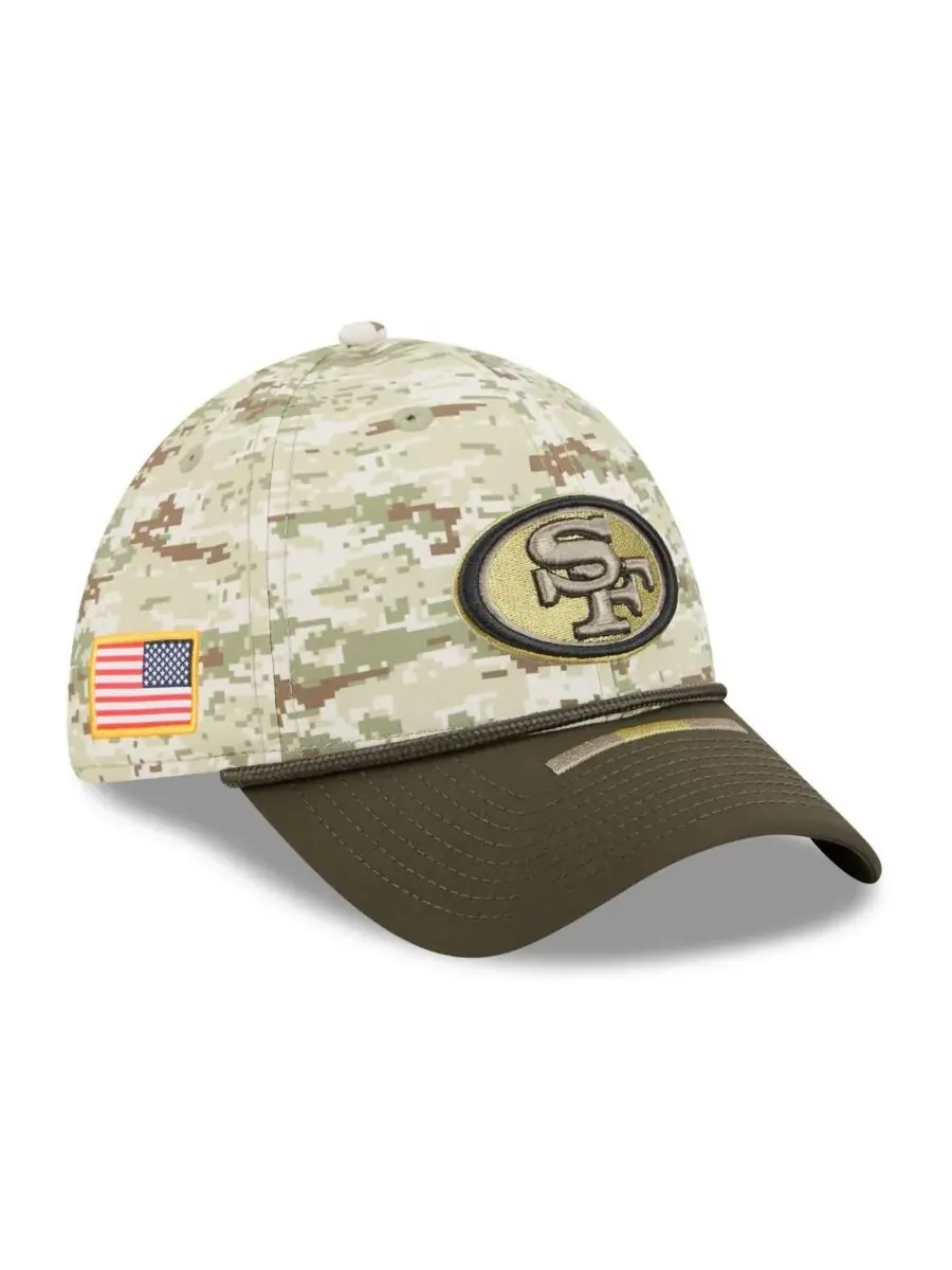 New Era Мужская кепка San Francisco 49ers 2025 Salute to Service 39THIRTY Flex Hat в