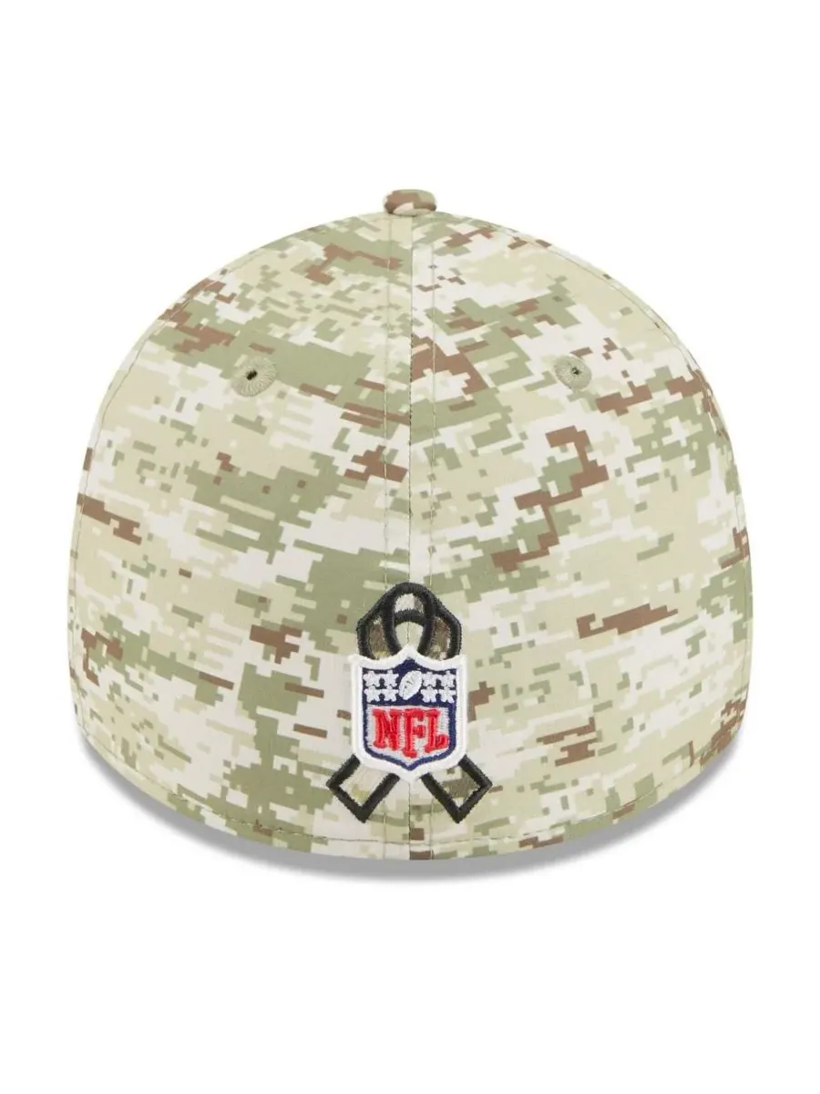 New Era Мужская кепка San Francisco 49ers 2025 Salute to Service 39THIRTY Flex Hat в — изображение 2 из 4, темный зеленый