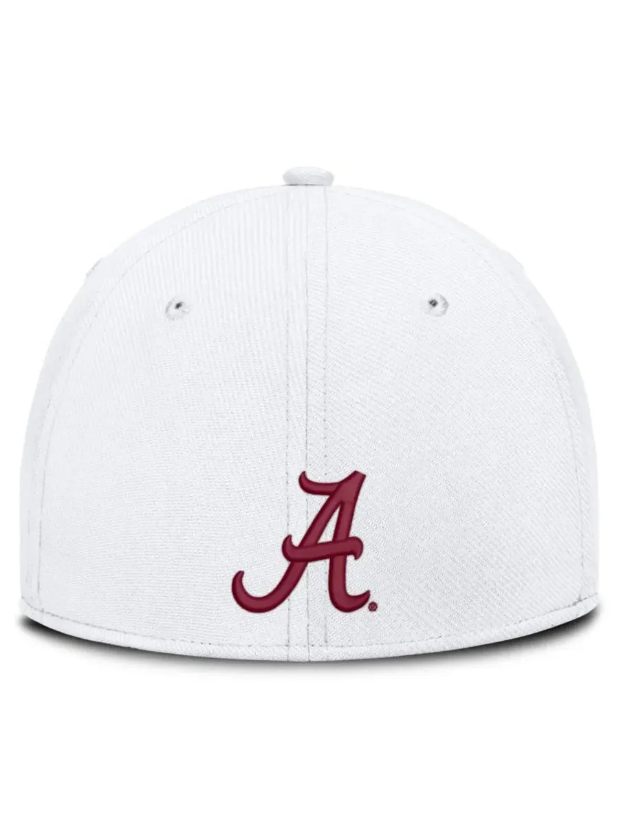 Кепка Nike Alabama Crimson Tide Game Day Rise Swoosh Flex — изображение 2 из 4, белый