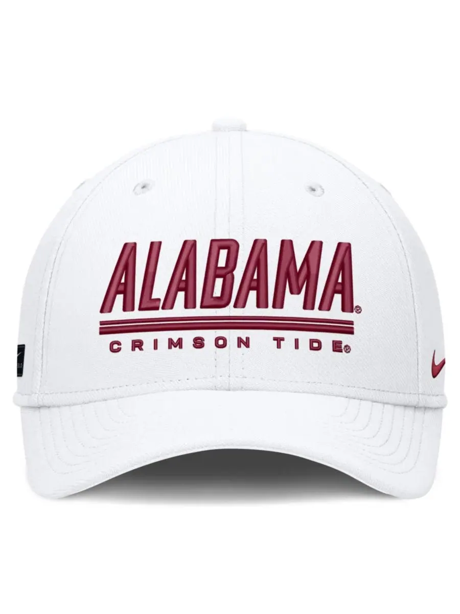 Кепка Nike Alabama Crimson Tide Game Day Rise Swoosh Flex — изображение 4 из 4, белый